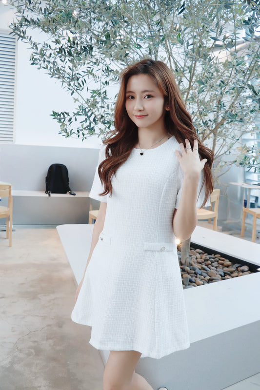 小香風修腰a line ops