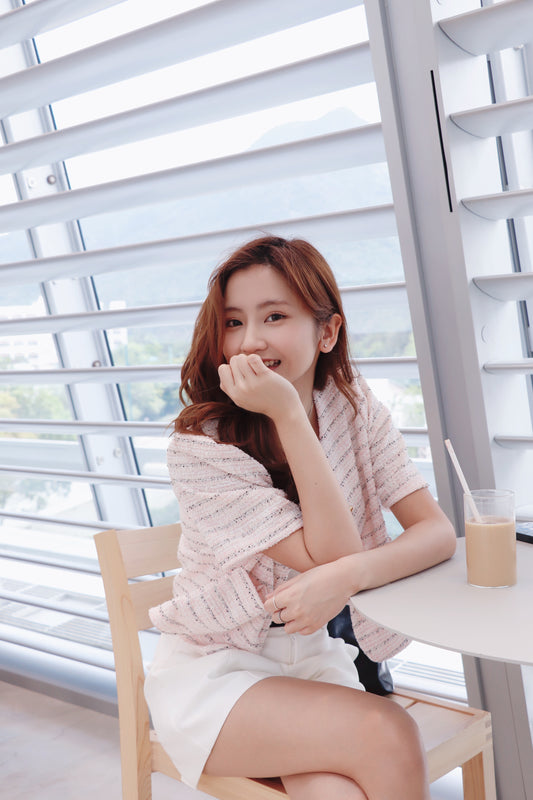 Tweed 金鈕短外套