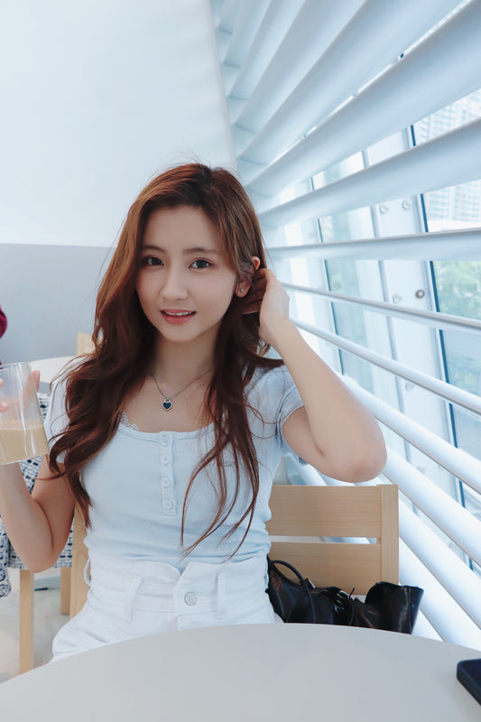 Lace領口掛頸排Top