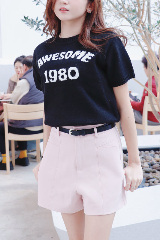 高質西裝短褲連Belt