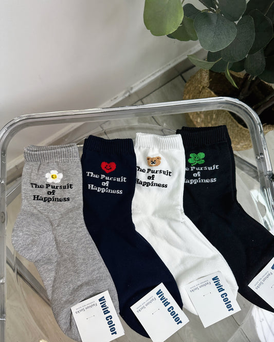 Happiness公仔襪仔(一套四對)