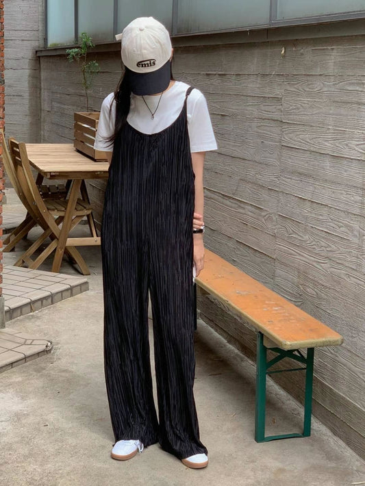 百摺冰爽Jumpsuit(褲腳太長可剪短)