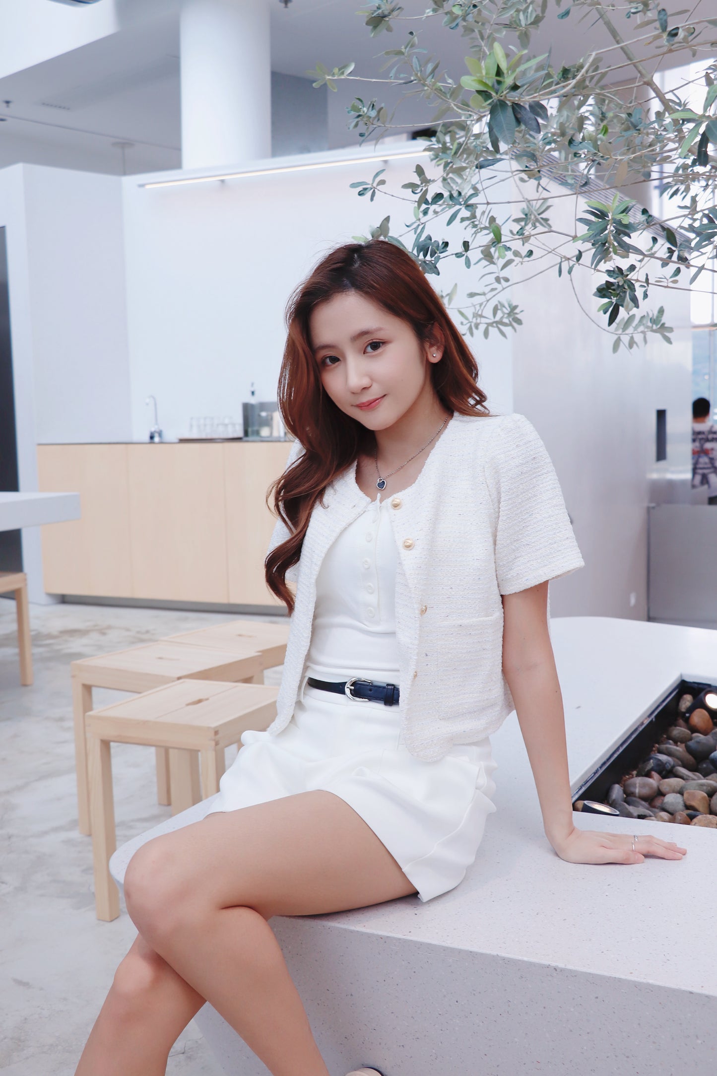 Tweed 金鈕短外套