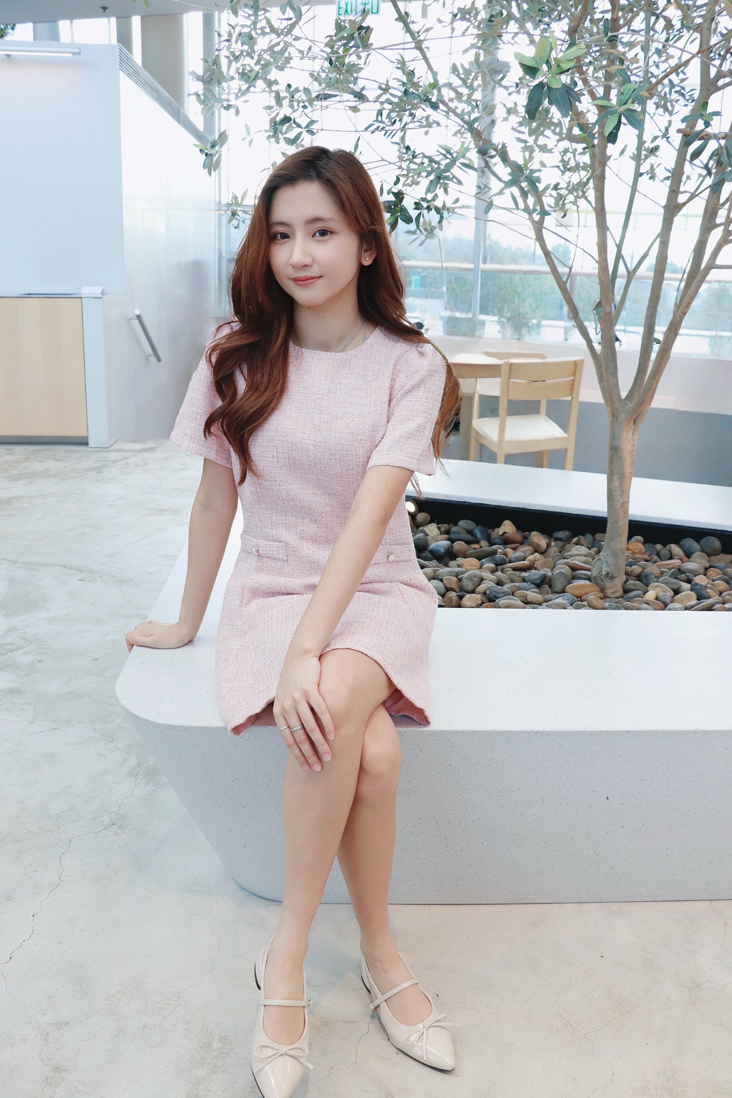 小香風修腰a line ops