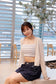 刺繡小花吊帶條紋 Bra Top