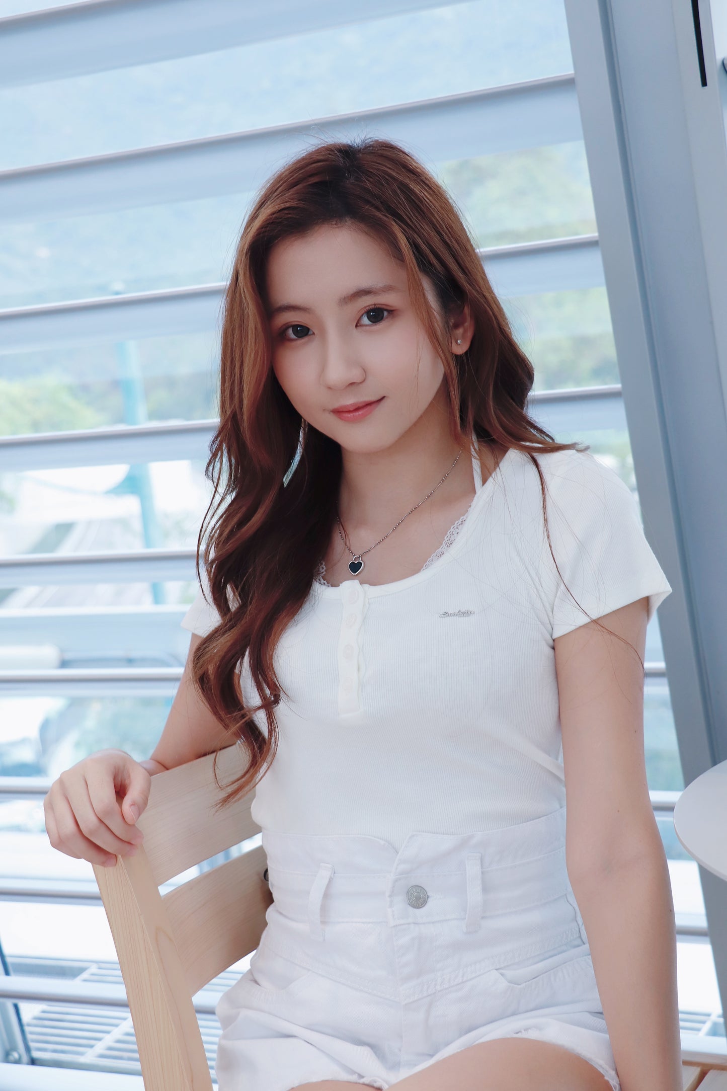 Lace領口掛頸排Top