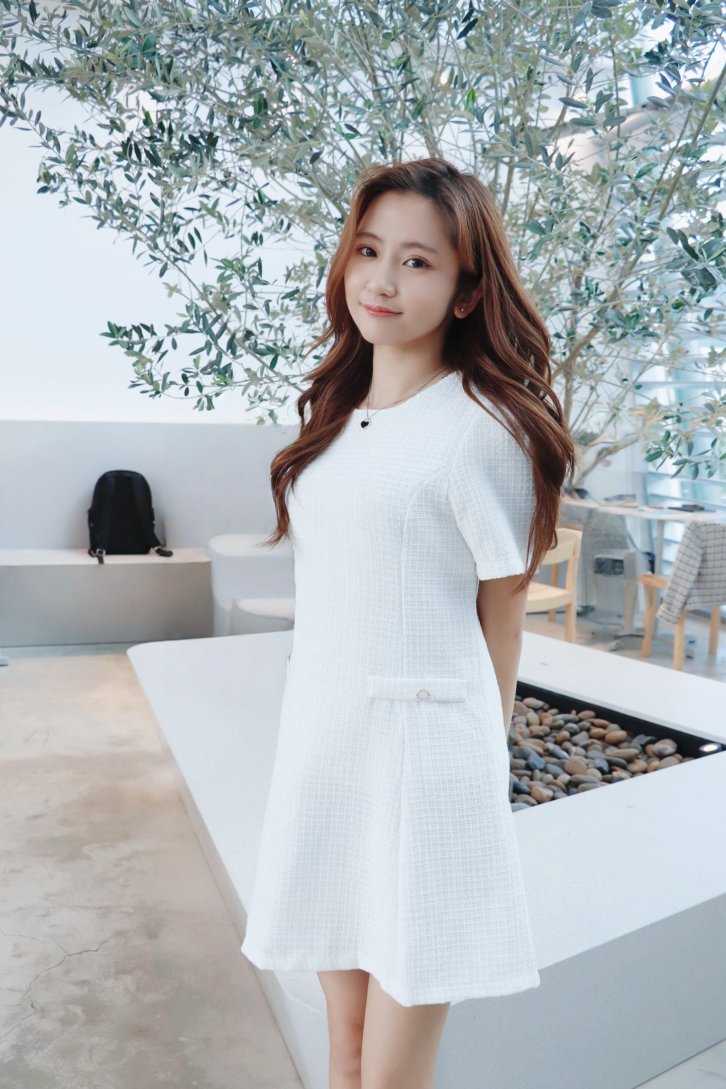 小香風修腰a line ops