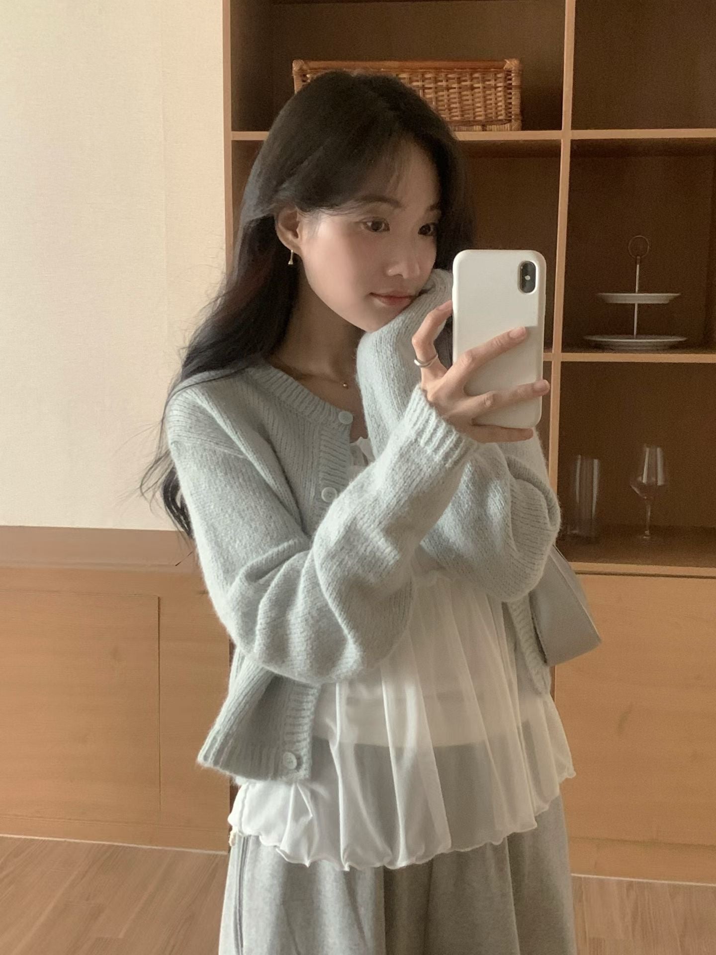 Serene Mist Cardigan（羊毛+羊駝）