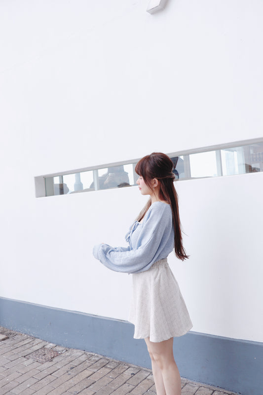 Tweed A-line短裙