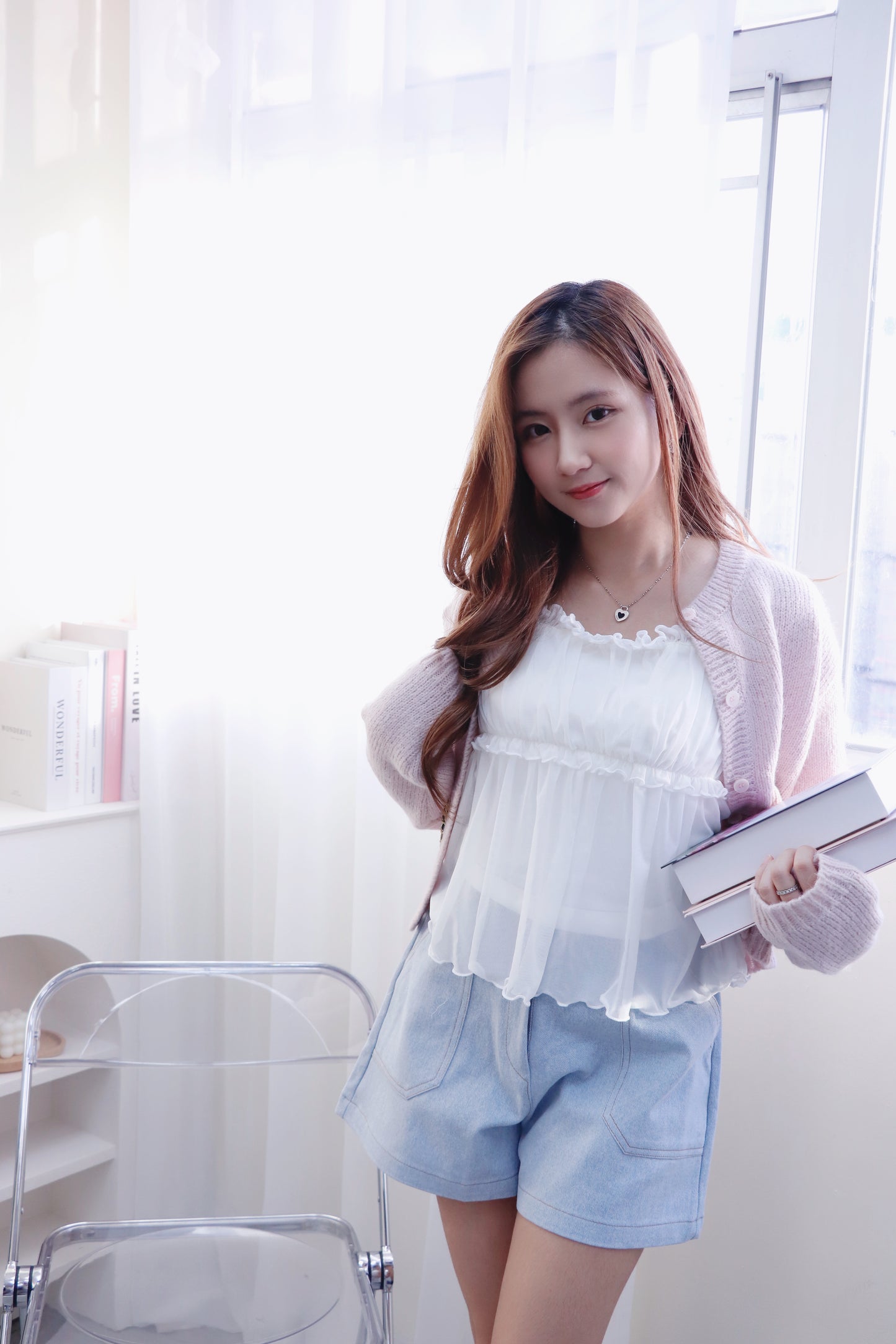 Serene Mist Cardigan（羊毛+羊駝）