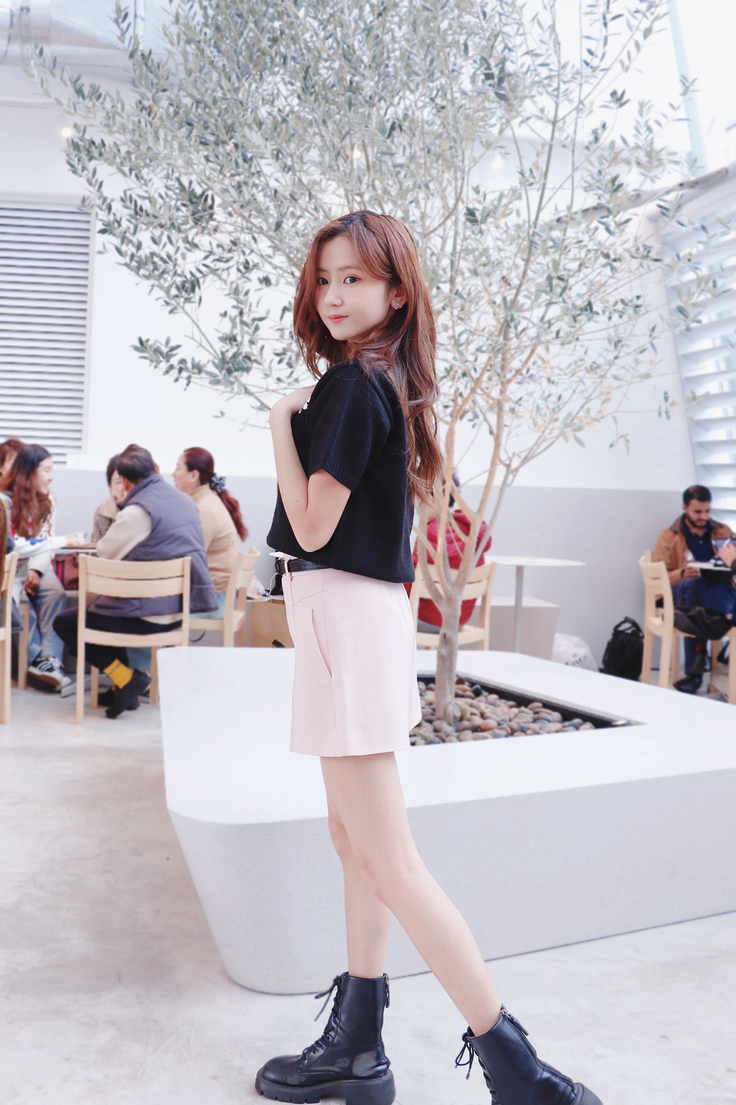 高質西裝短褲連Belt