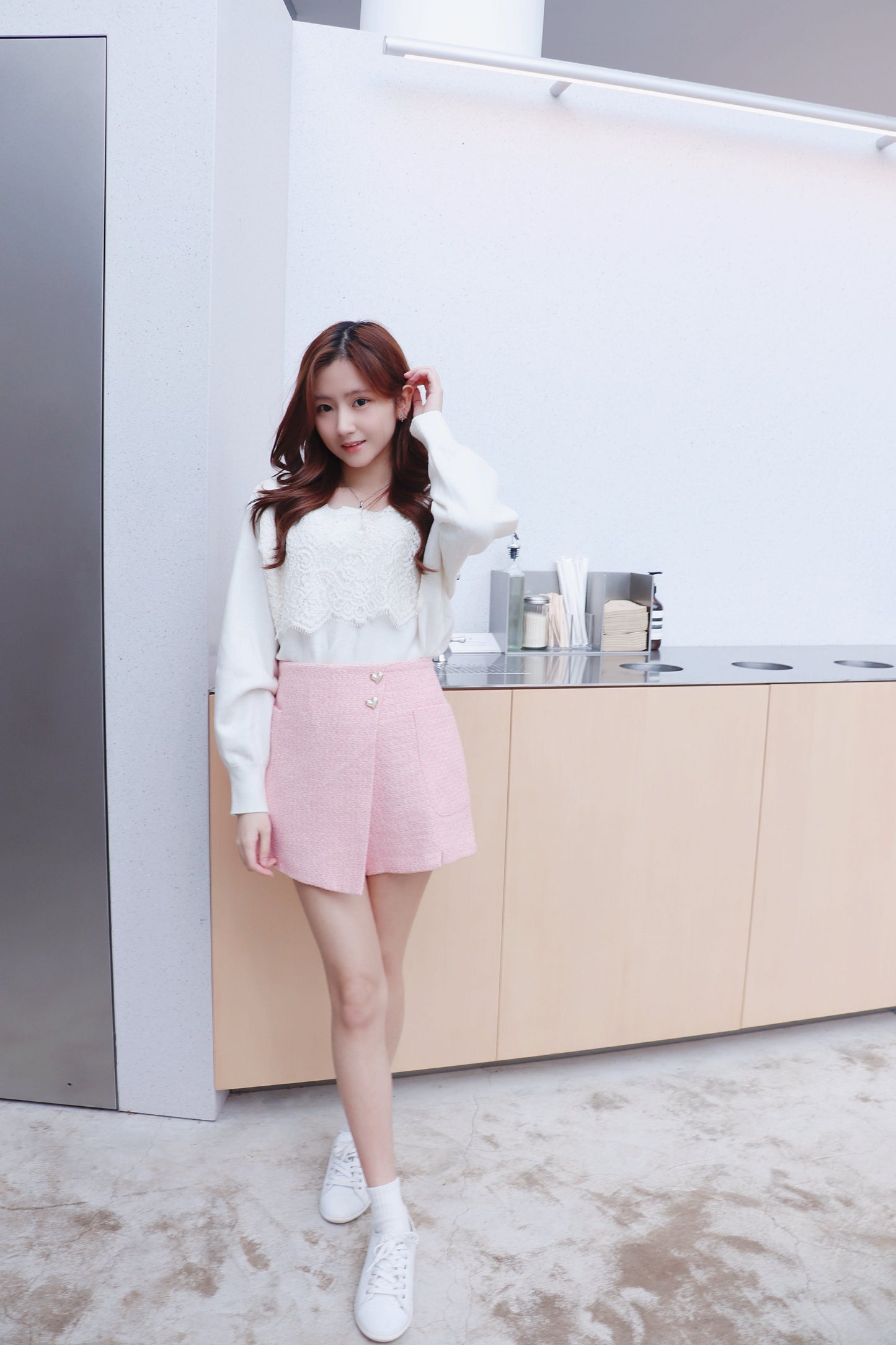 精緻Lace軟滑針織衫