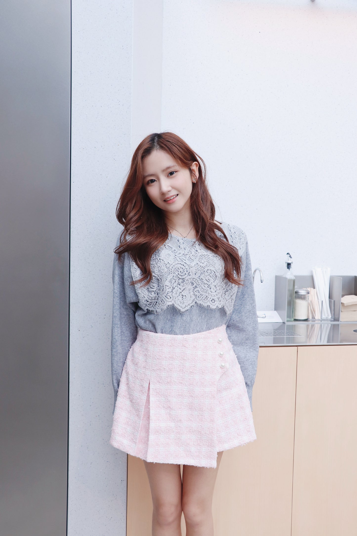 精緻Lace軟滑針織衫