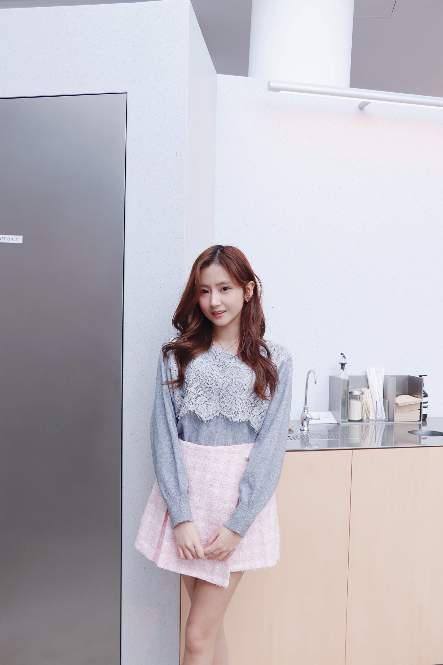 精緻Lace軟滑針織衫