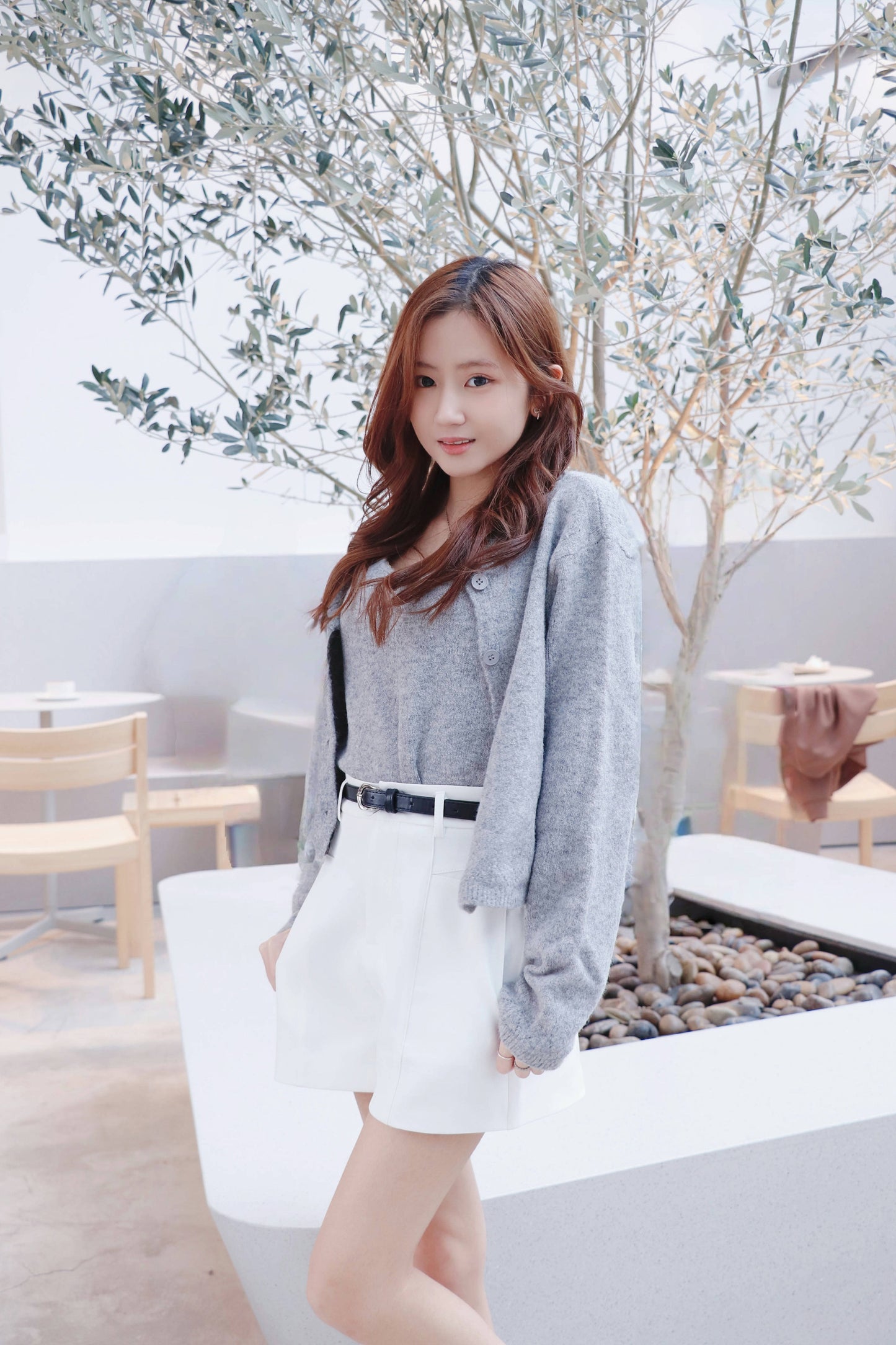 高質西裝短褲連Belt