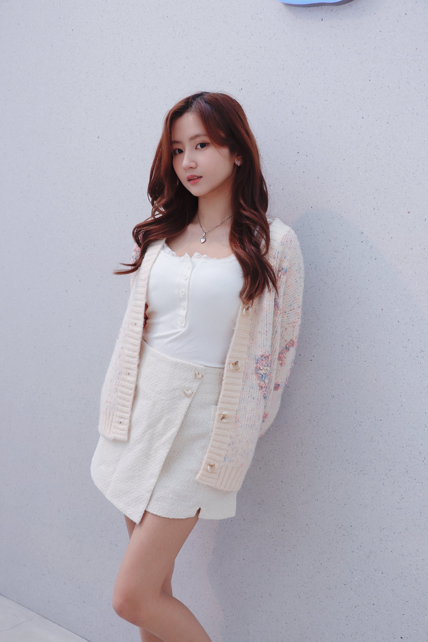 夢幻心形針織外套