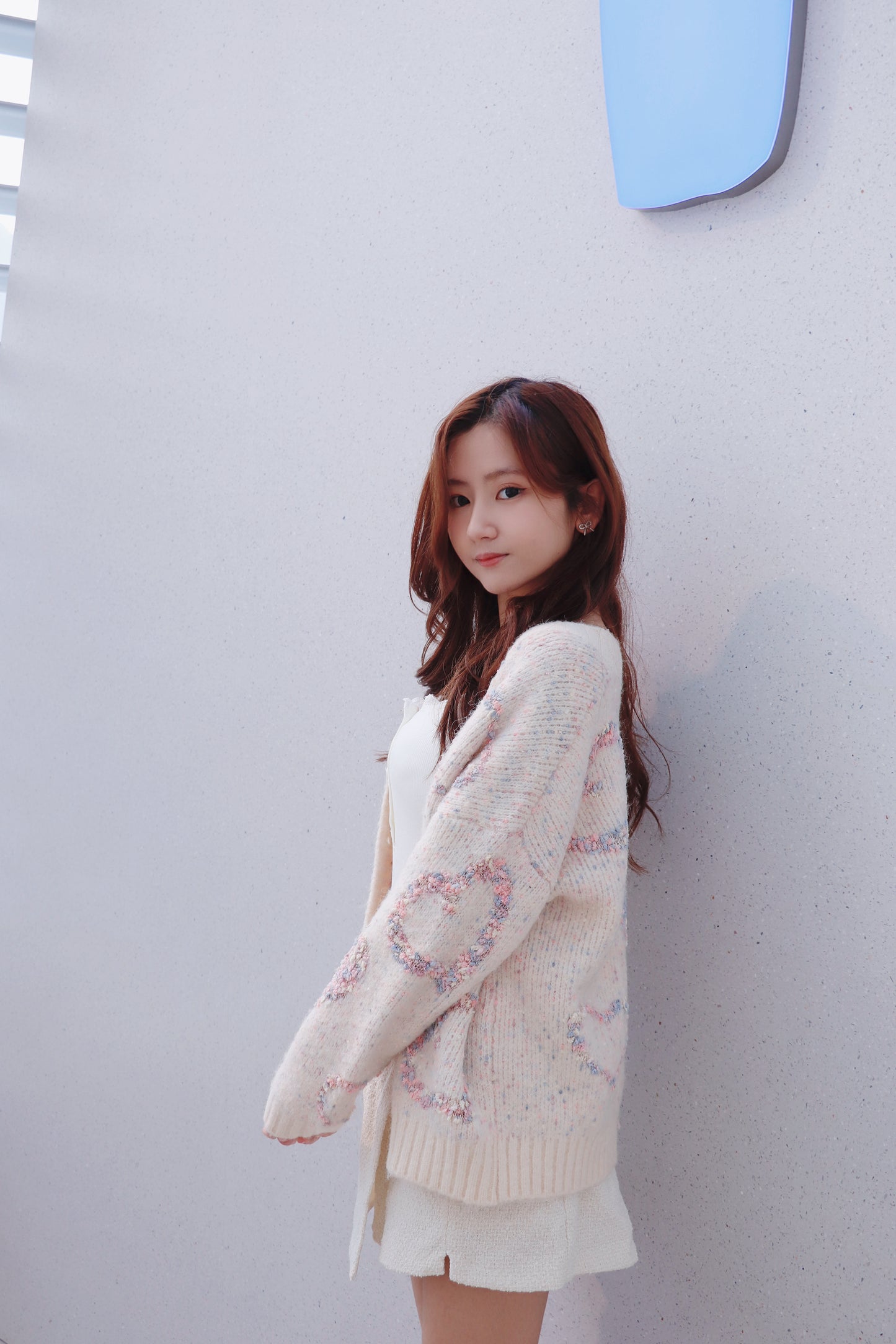 夢幻心形針織外套