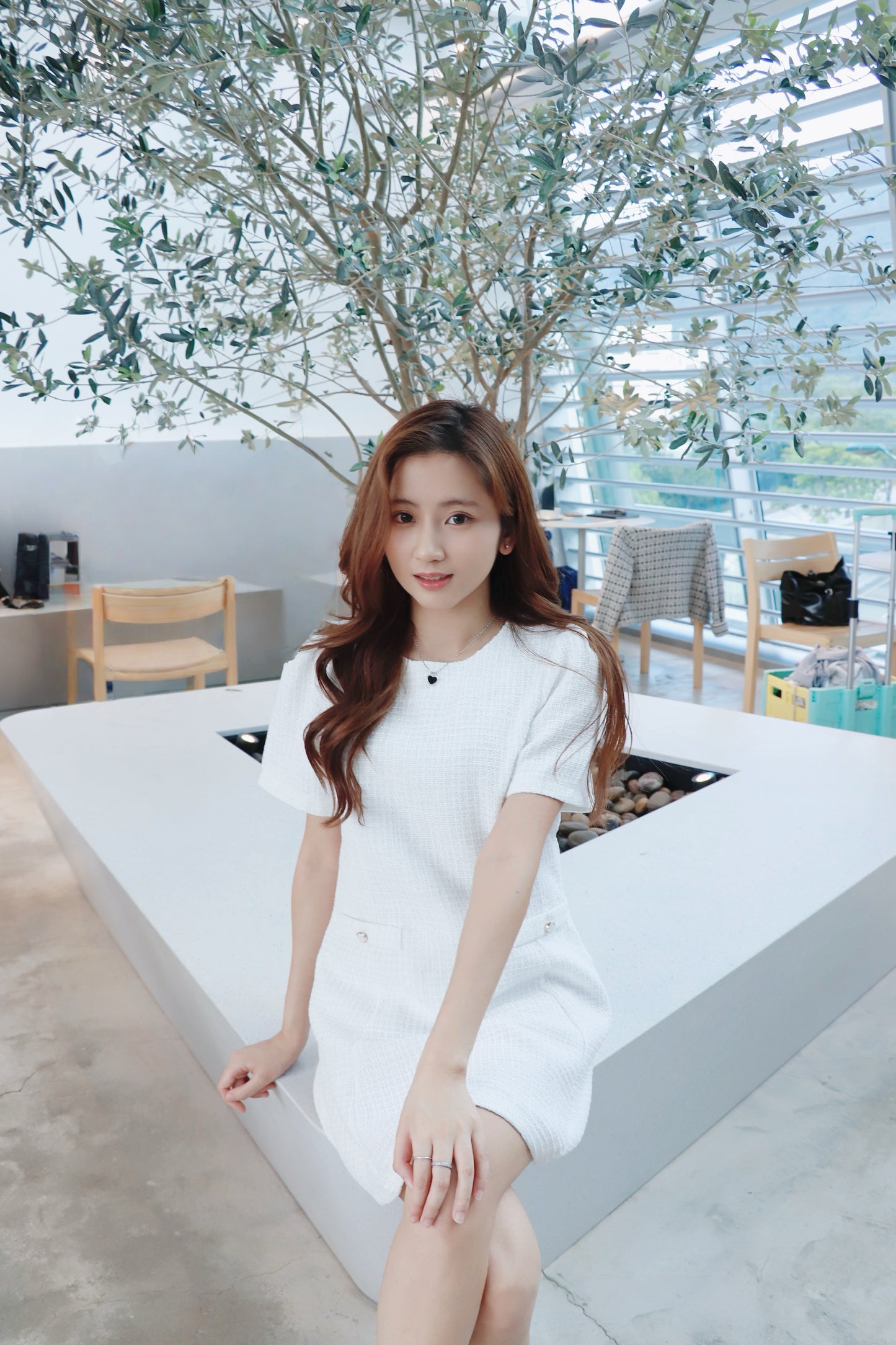 小香風修腰a line ops