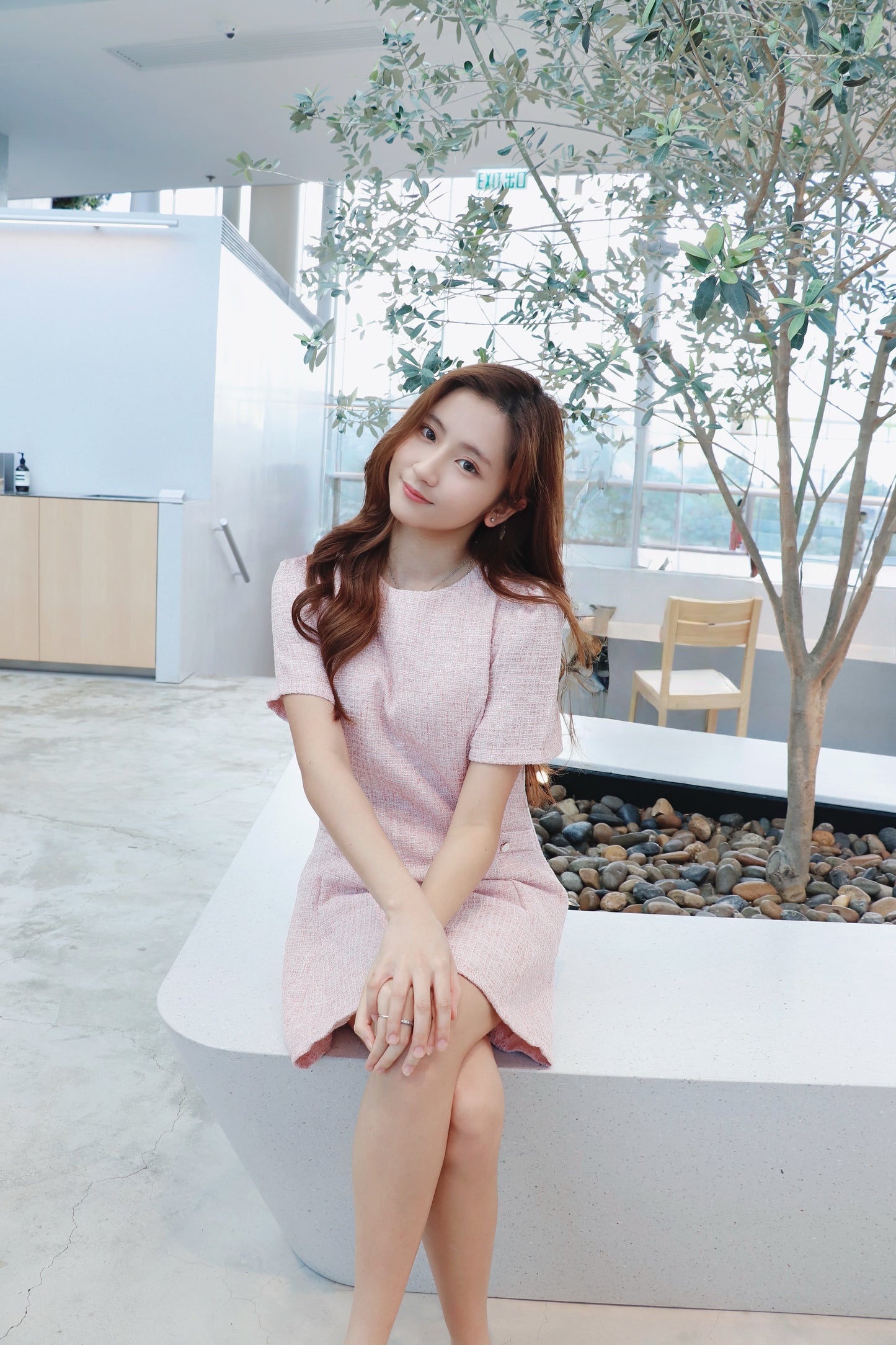 小香風修腰a line ops