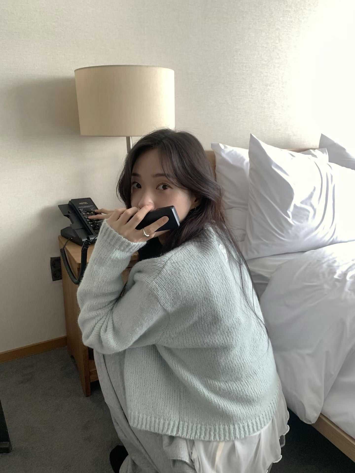 Serene Mist Cardigan（羊毛+羊駝）